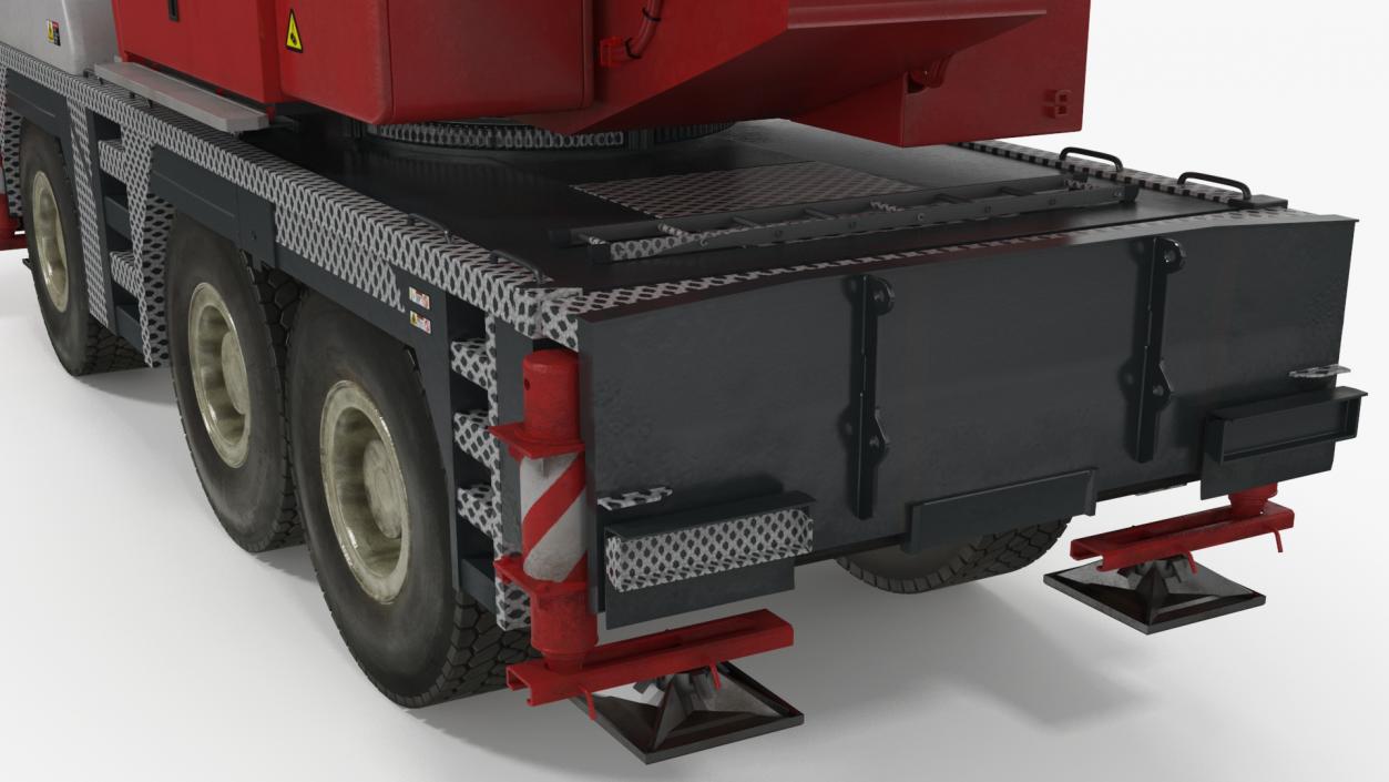 Mobile Crane Truck Rigged for Maya 3D model