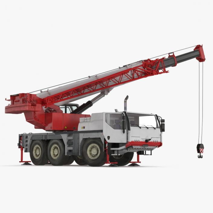 Mobile Crane Truck Rigged for Maya 3D model