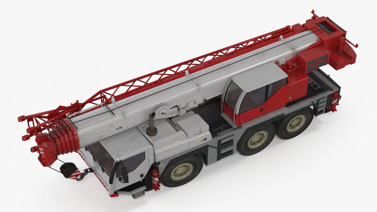 Mobile Crane Truck Rigged for Maya 3D model