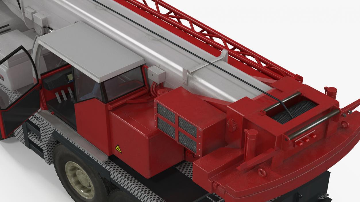 Mobile Crane Truck Rigged for Maya 3D model