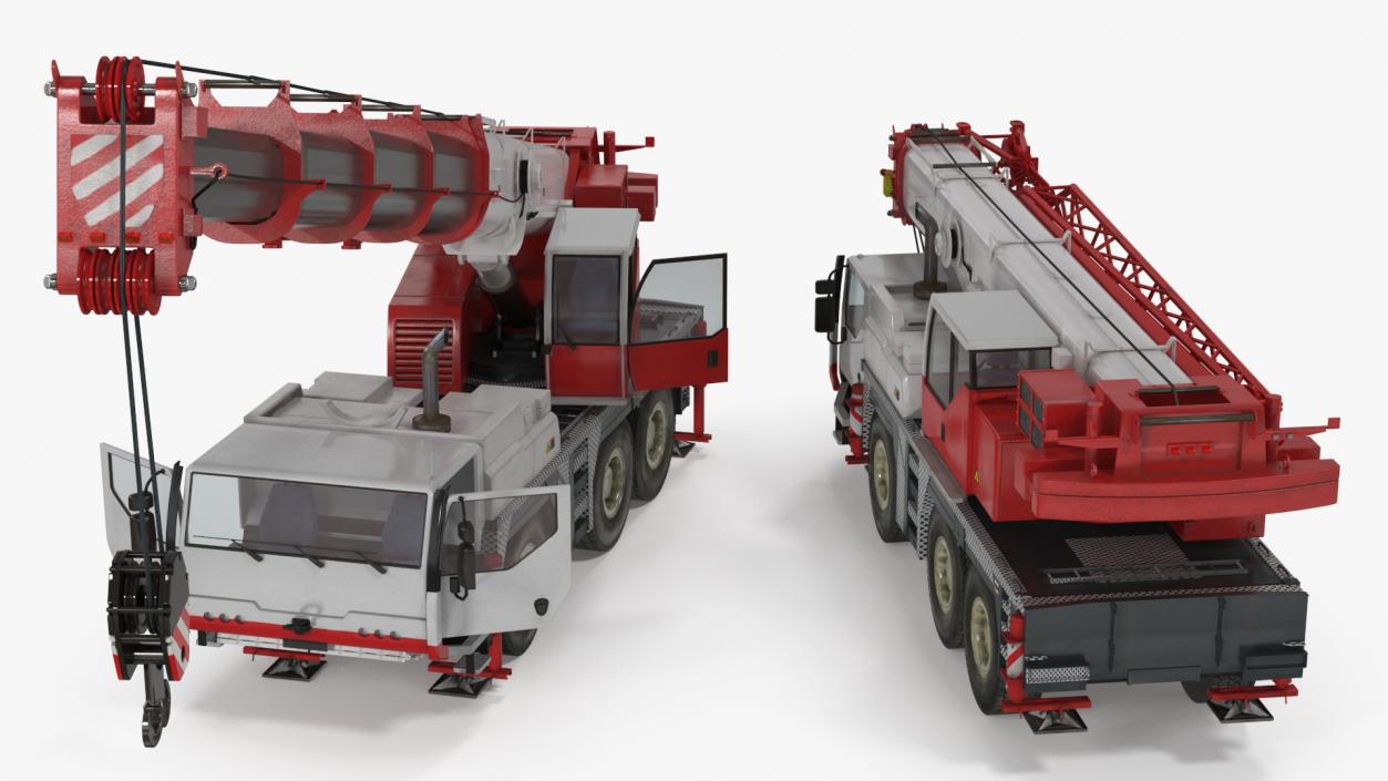 Mobile Crane Truck Rigged for Maya 3D model