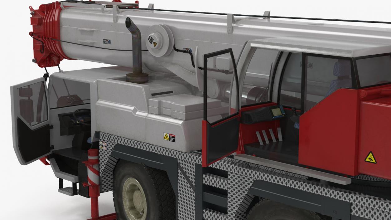 Mobile Crane Truck Rigged for Maya 3D model