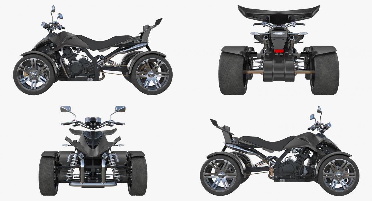 Racing Quad Bike Generic 3D model