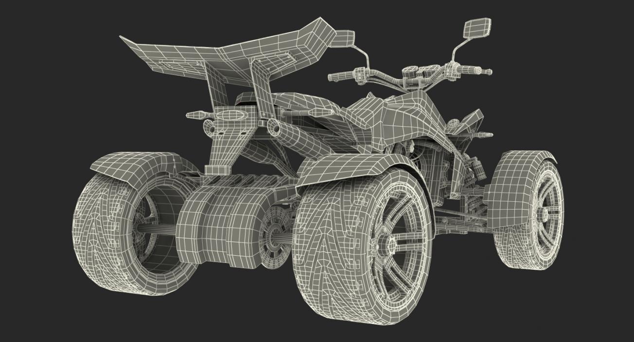 Racing Quad Bike Generic 3D model