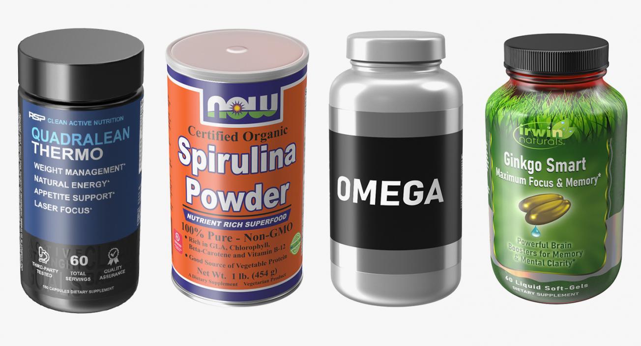 3D Nutritional Supplements Collection 2