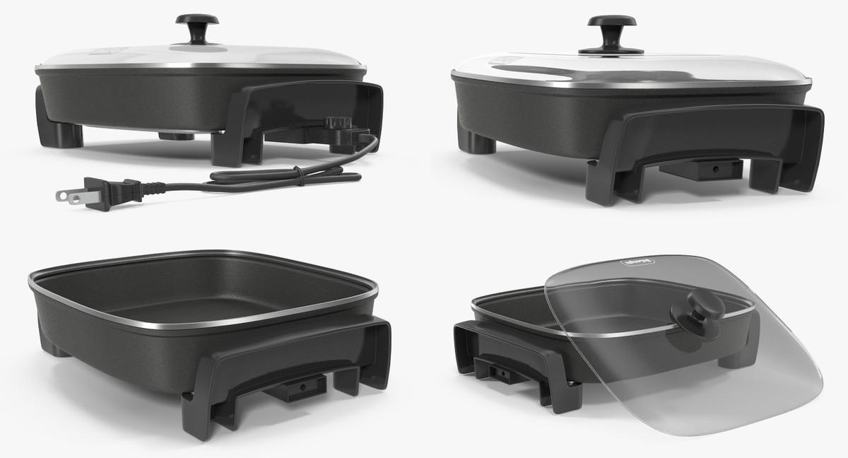 3D Electric Skillets Collection model