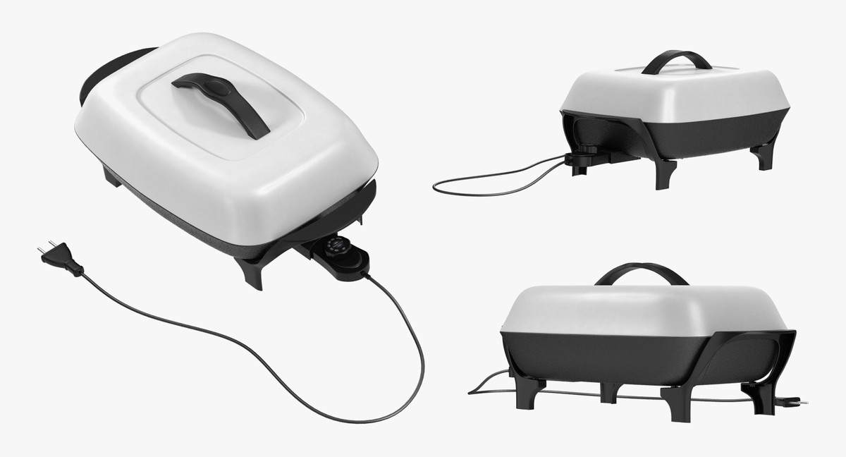 3D Electric Skillets Collection model