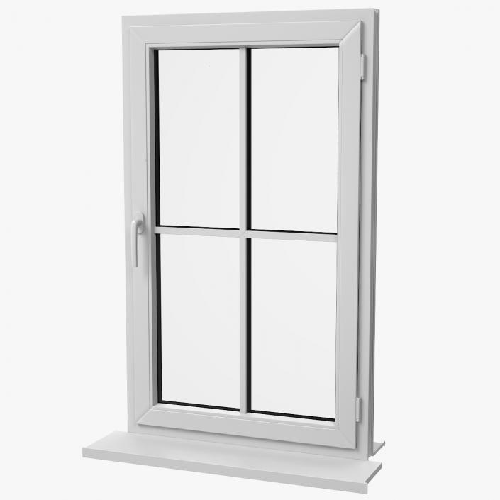 3D model Classic Window 2x2 Panels