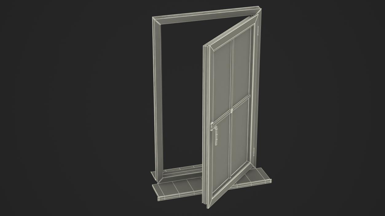 3D model Classic Window 2x2 Panels