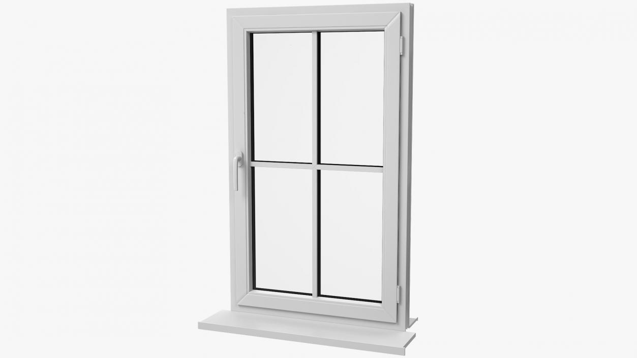 3D model Classic Window 2x2 Panels