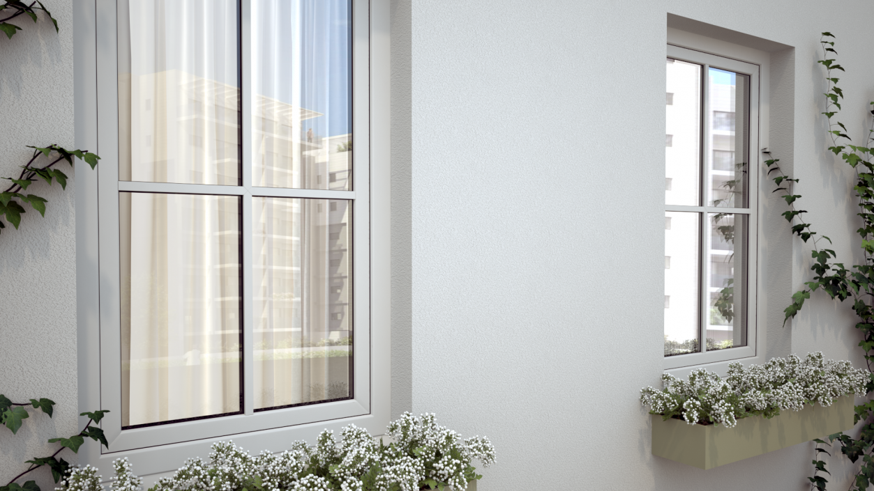 3D model Classic Window 2x2 Panels