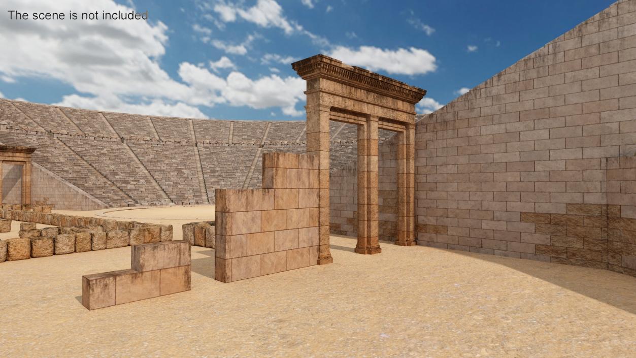 3D Ancient Ruins model