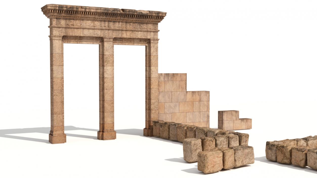 3D Ancient Ruins model