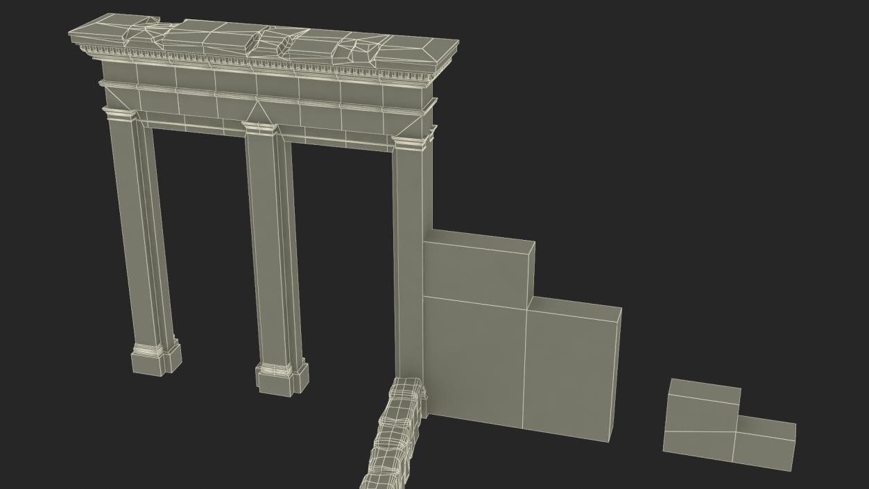 3D Ancient Ruins model