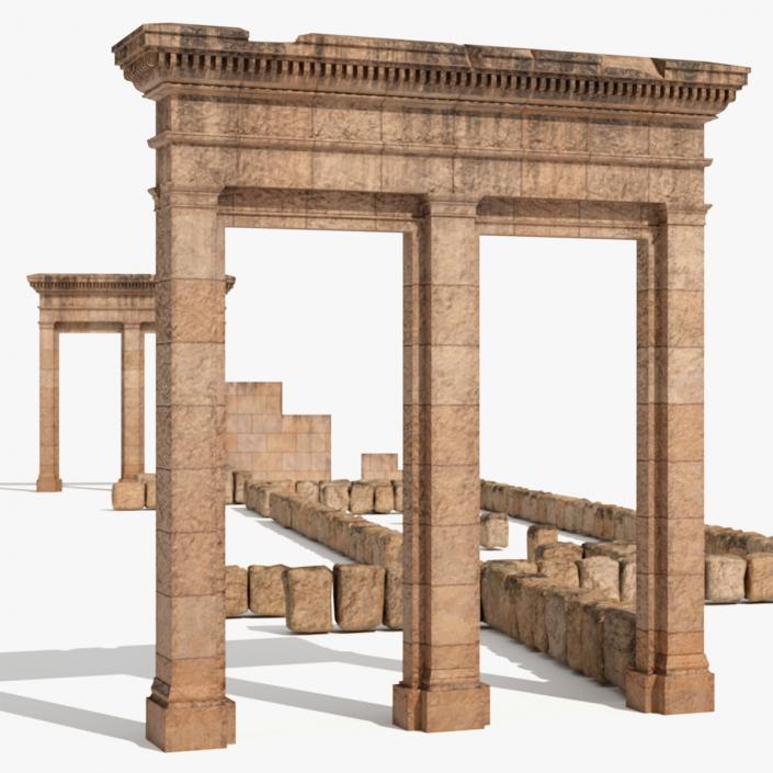 3D Ancient Ruins model