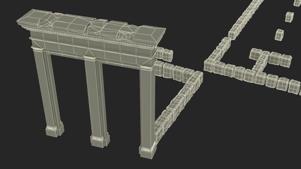 3D Ancient Ruins model