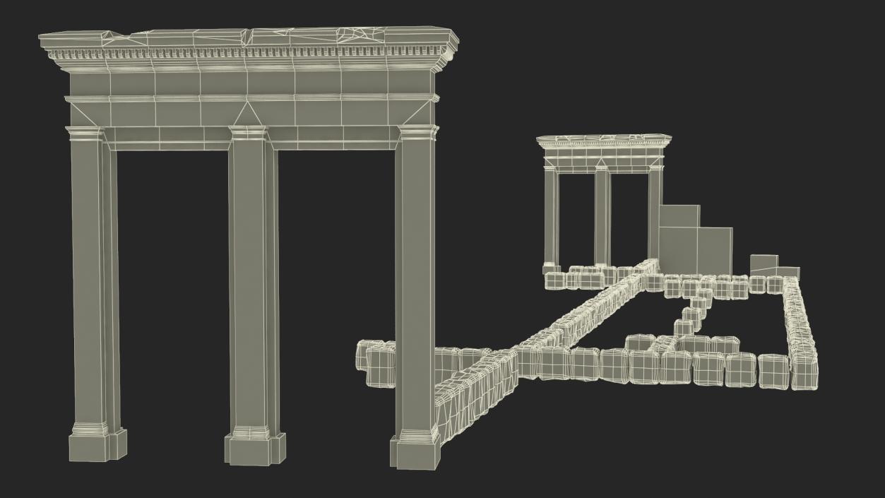 3D Ancient Ruins model