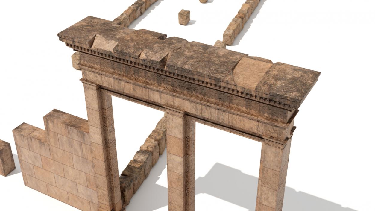 3D Ancient Ruins model