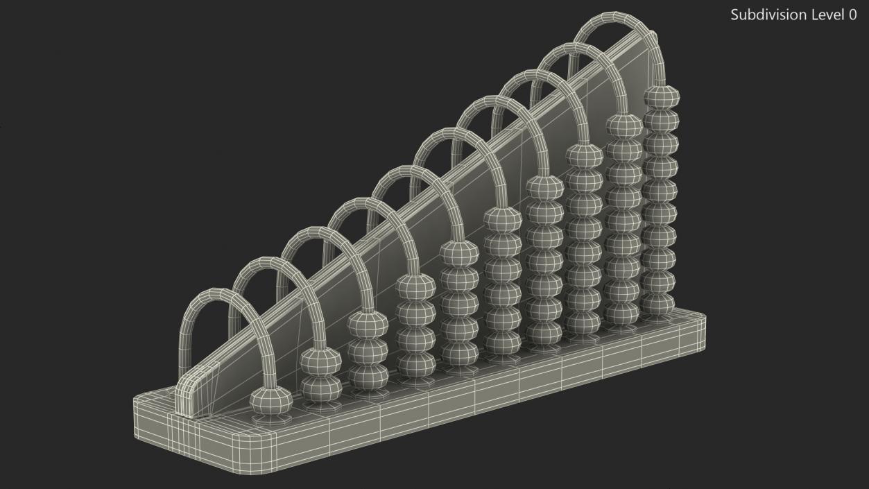 3D Learning Subtract Abacus Toy model