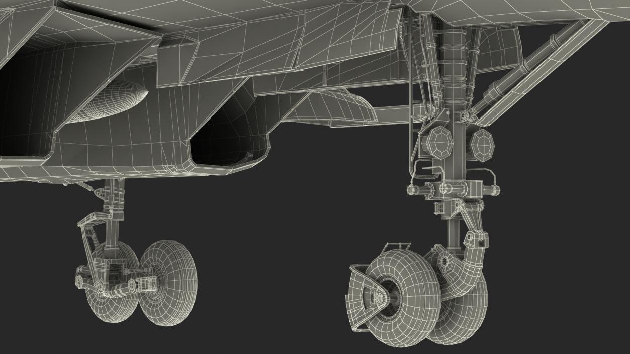 3D Su 34 Aircraft with X-31PM Supersonic Missile Rigged for Cinema 4D