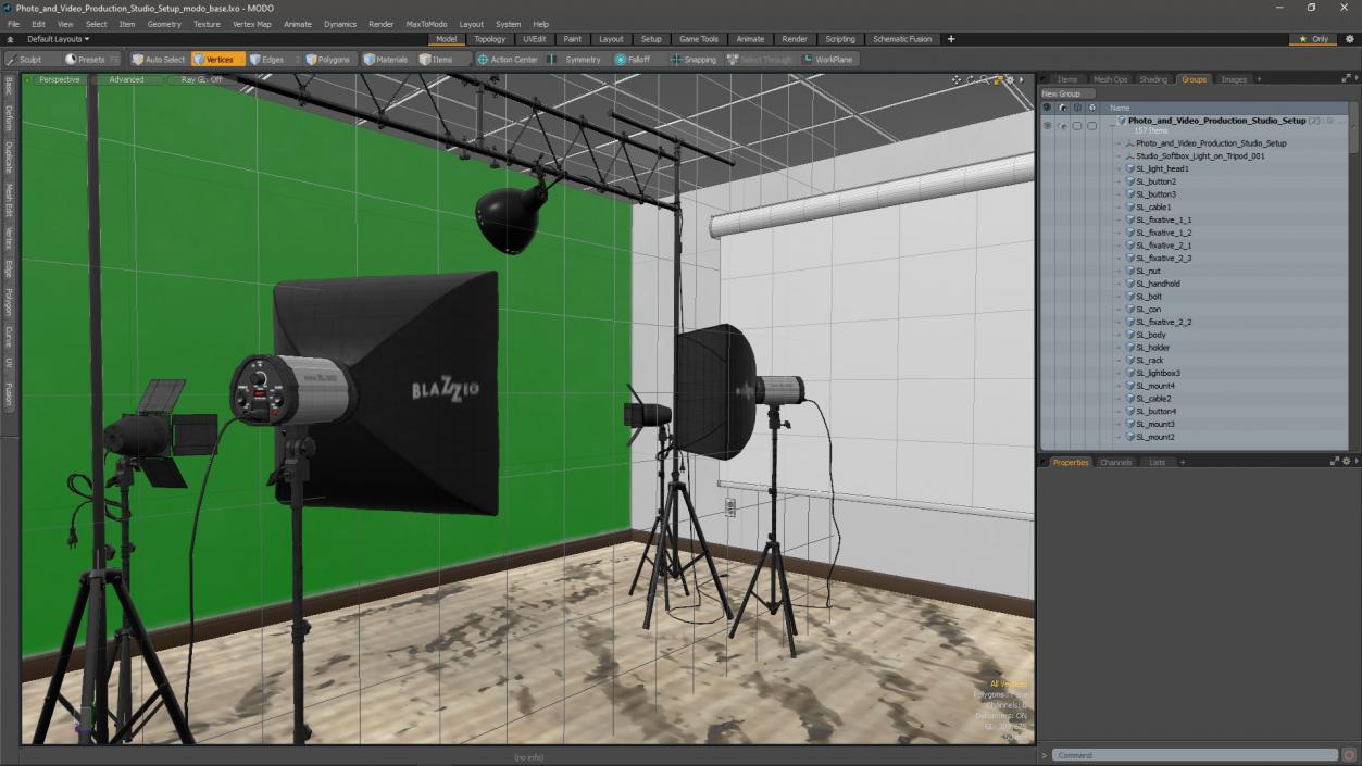 Photo and Video Production Studio Setup 3D model