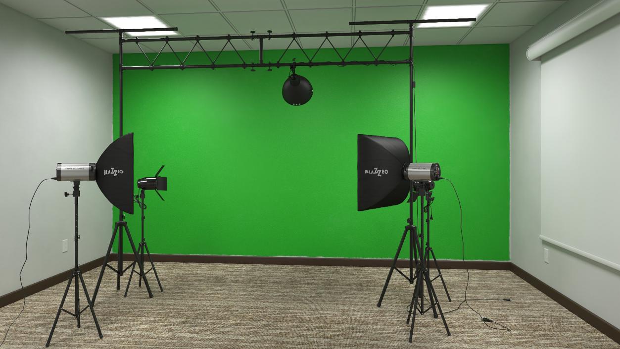 Photo and Video Production Studio Setup 3D model