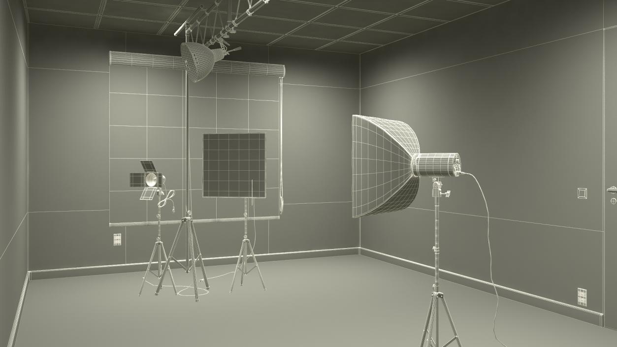 Photo and Video Production Studio Setup 3D model