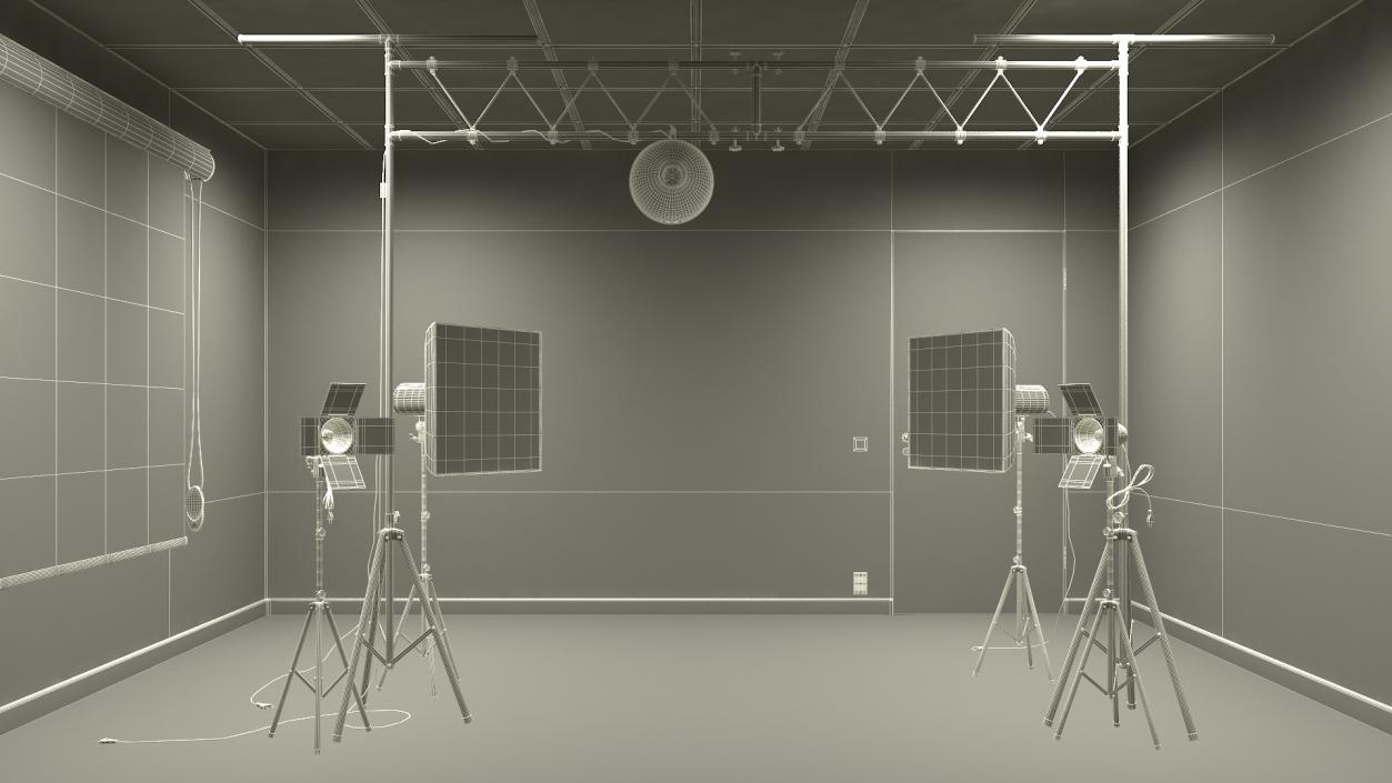 Photo and Video Production Studio Setup 3D model