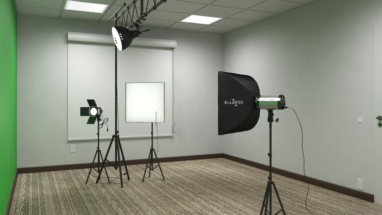 Photo and Video Production Studio Setup 3D model