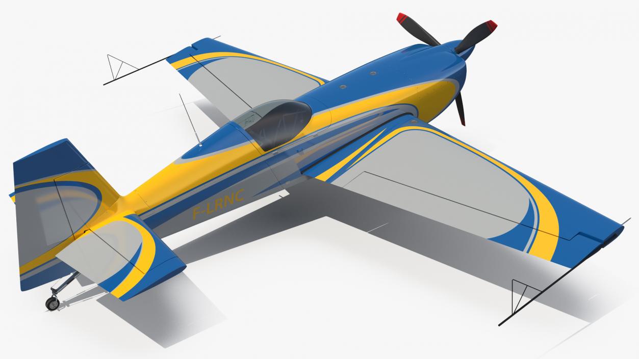 3D Extra EA300 Aerobatic Monoplane Blue-Yellow model