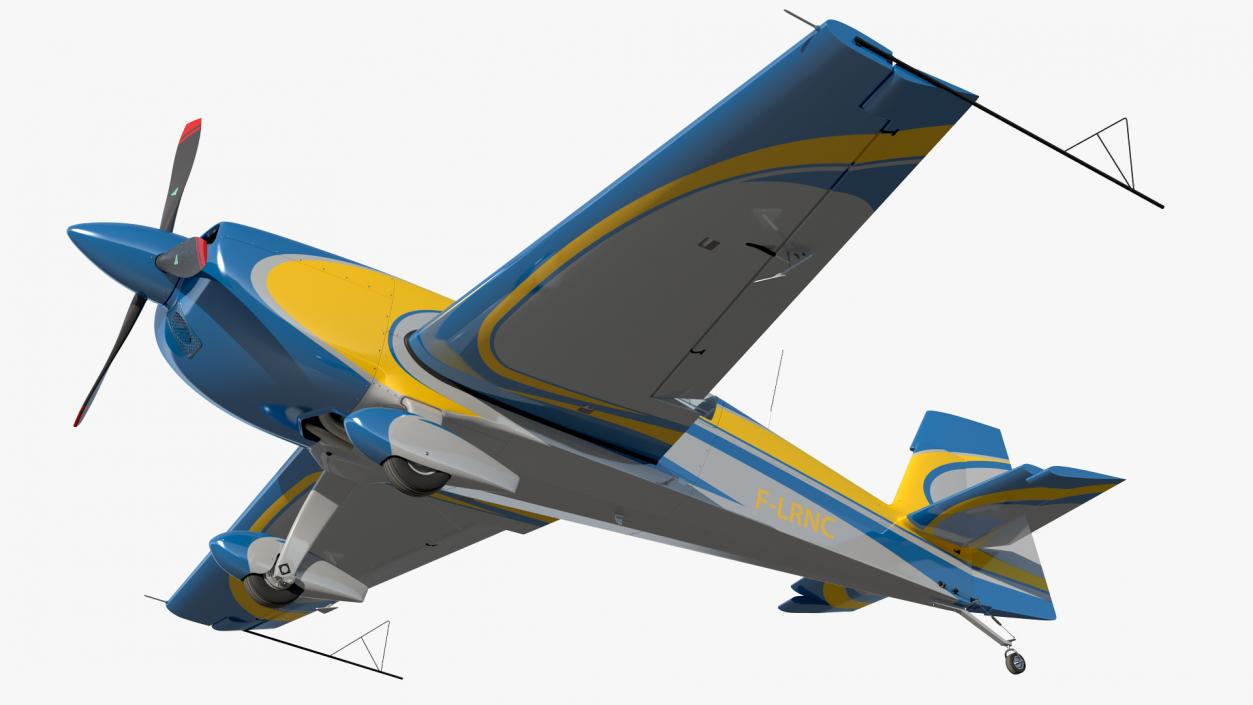 3D Extra EA300 Aerobatic Monoplane Blue-Yellow model