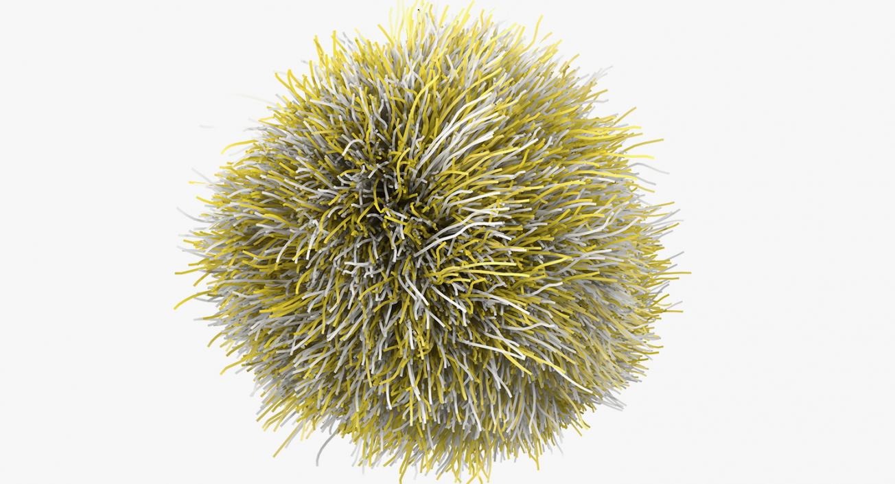 3D Feather Duster Yellow