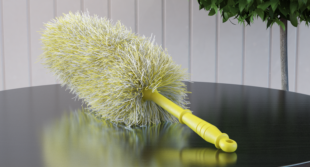 3D Feather Duster Yellow