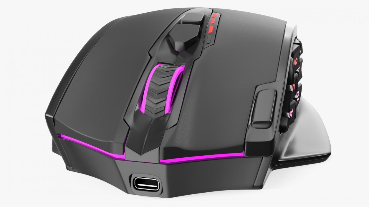 3D Reddragon IMPACT ELITE Wireless RGB Gaming Mouse model