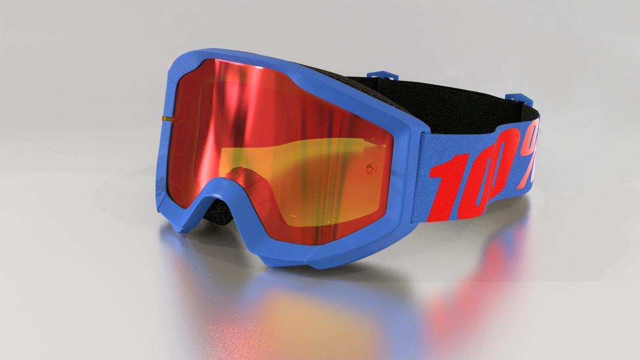 3D 100 Strata Goggles Blue model