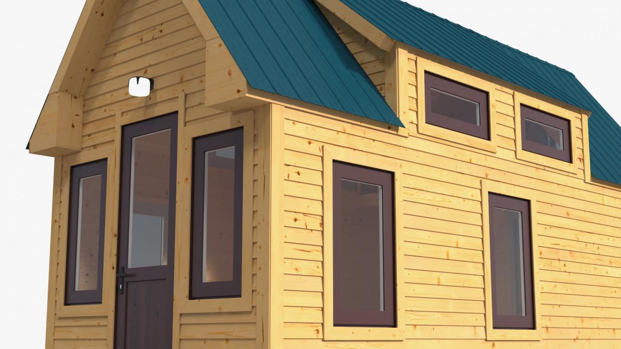 3D Tiny House Rigged for Cinema 4D