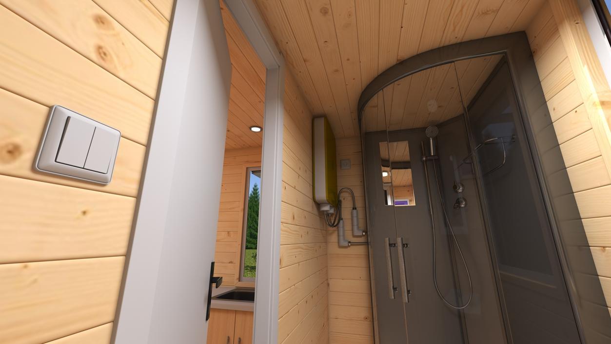 3D Tiny House Rigged for Cinema 4D