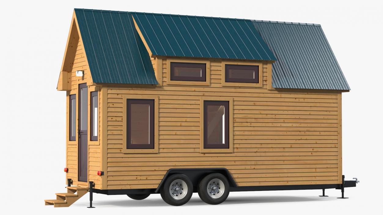 3D Tiny House Rigged for Cinema 4D