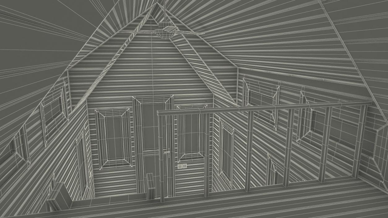 3D Tiny House Rigged for Cinema 4D