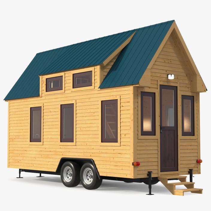 3D Tiny House Rigged for Cinema 4D