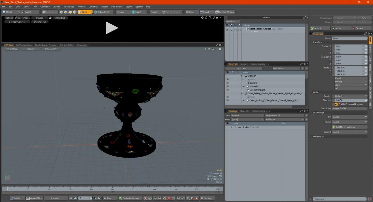 3D Saint Remi Chalice model