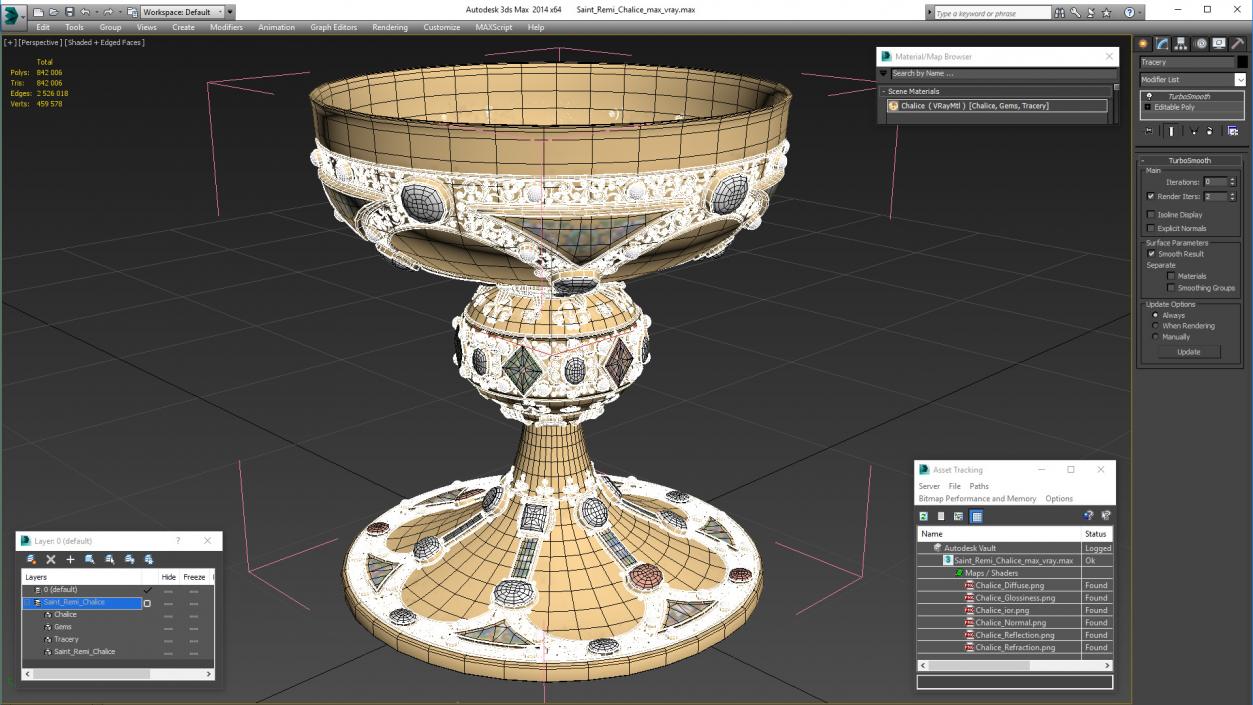 3D Saint Remi Chalice model