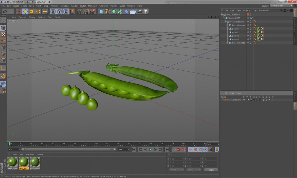 Pea Collection 3D model