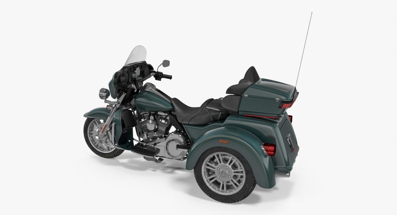 3D model Trike Motorcycle Green Generic