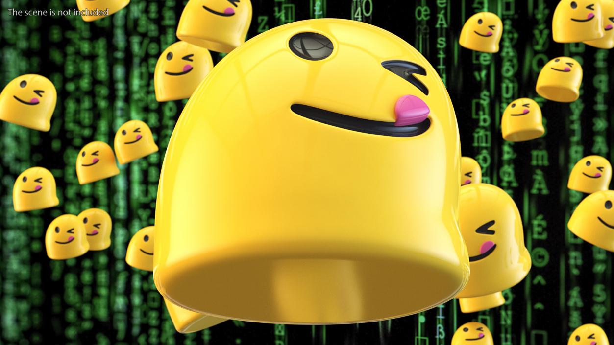 Crazy Face Android Emoji 3D model