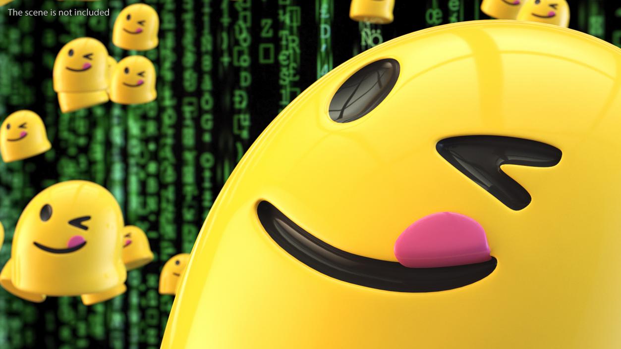 Crazy Face Android Emoji 3D model