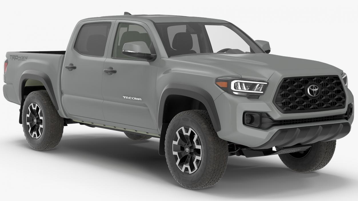 3D Toyota Tacoma TRD Off Road Cement Grey 2021 model