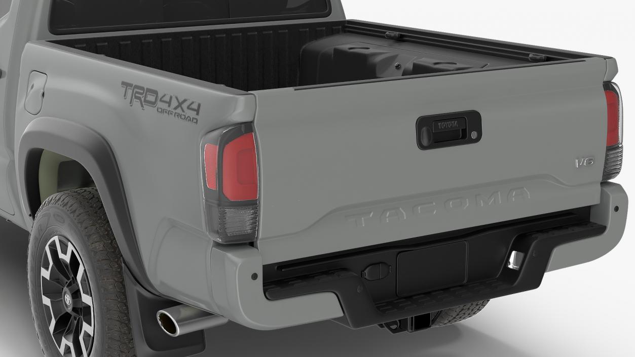 3D Toyota Tacoma TRD Off Road Cement Grey 2021 model