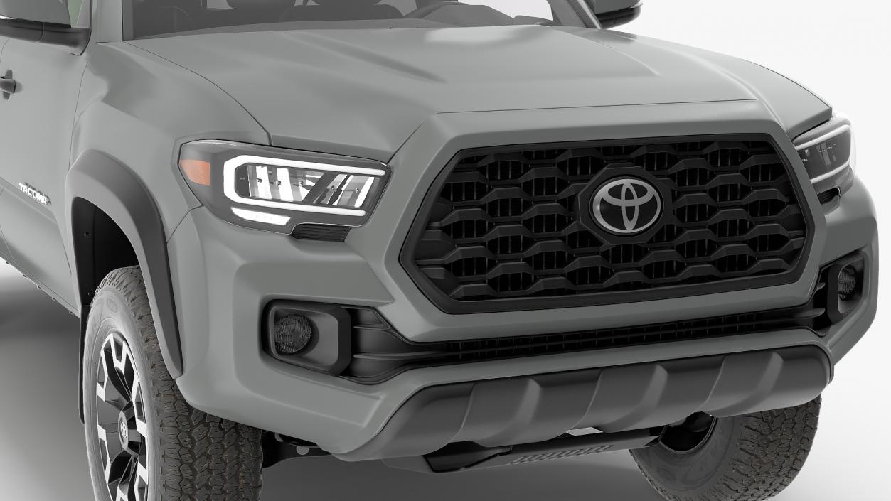 3D Toyota Tacoma TRD Off Road Cement Grey 2021 model