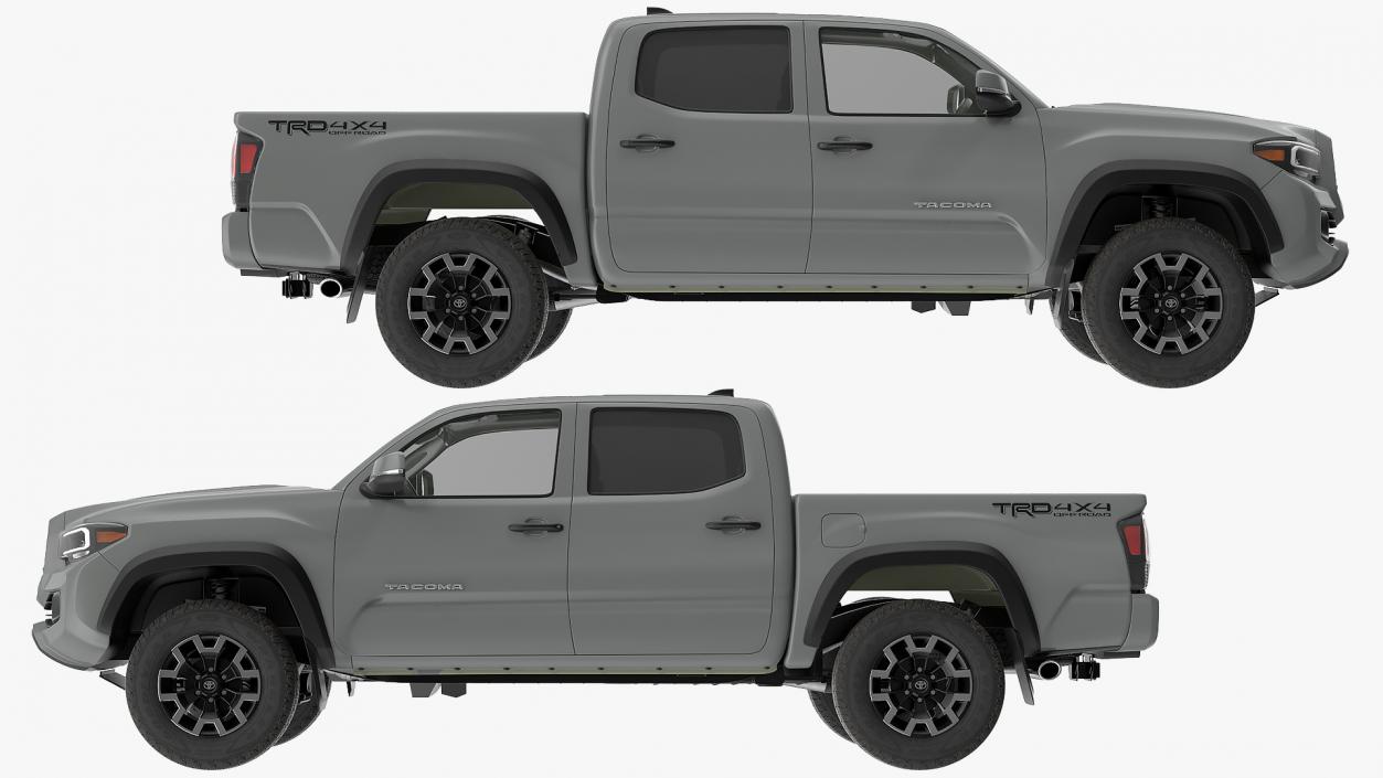 3D Toyota Tacoma TRD Off Road Cement Grey 2021 model